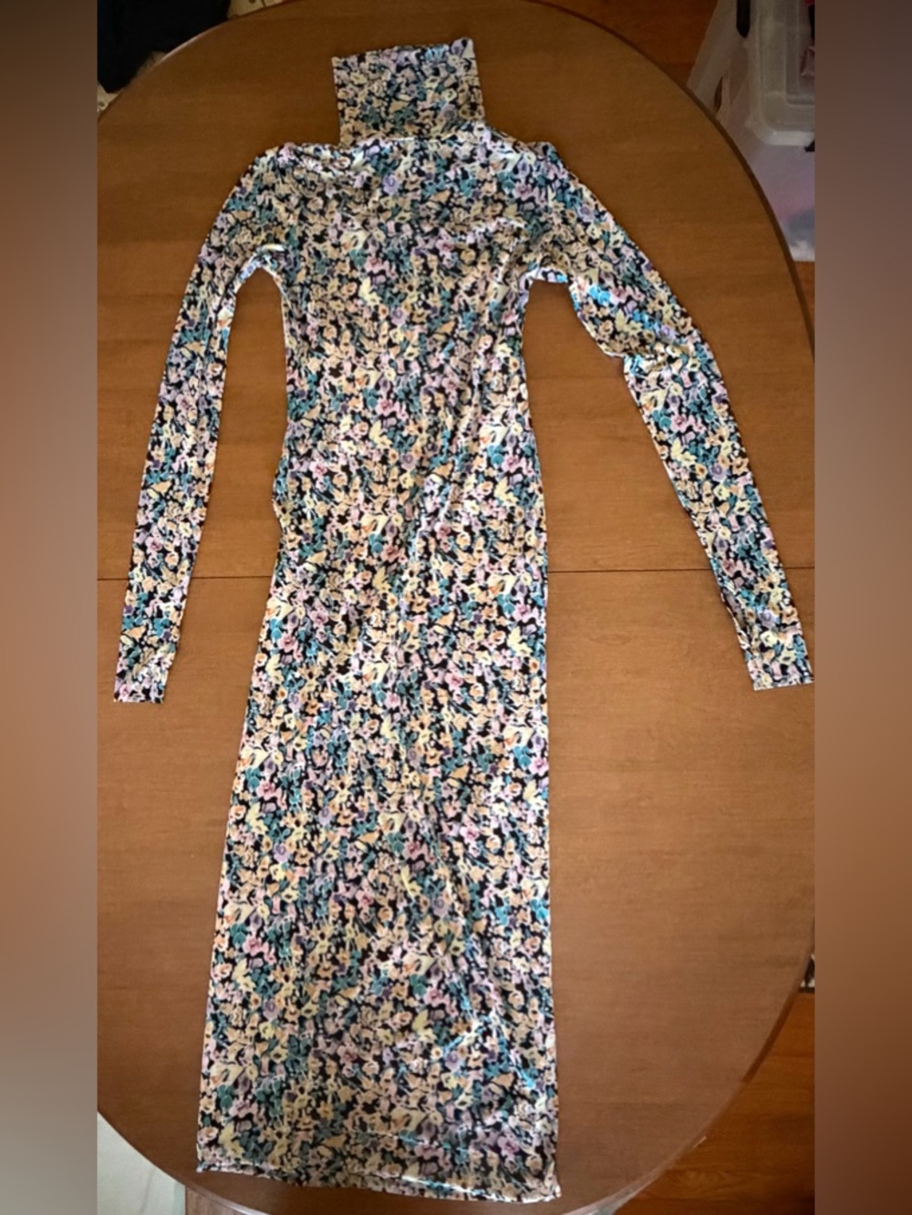 AFRM Long-Sleeve Floral Midi Dress - Multi